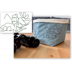 Stickserie - Hiking Wandern Line Art 1